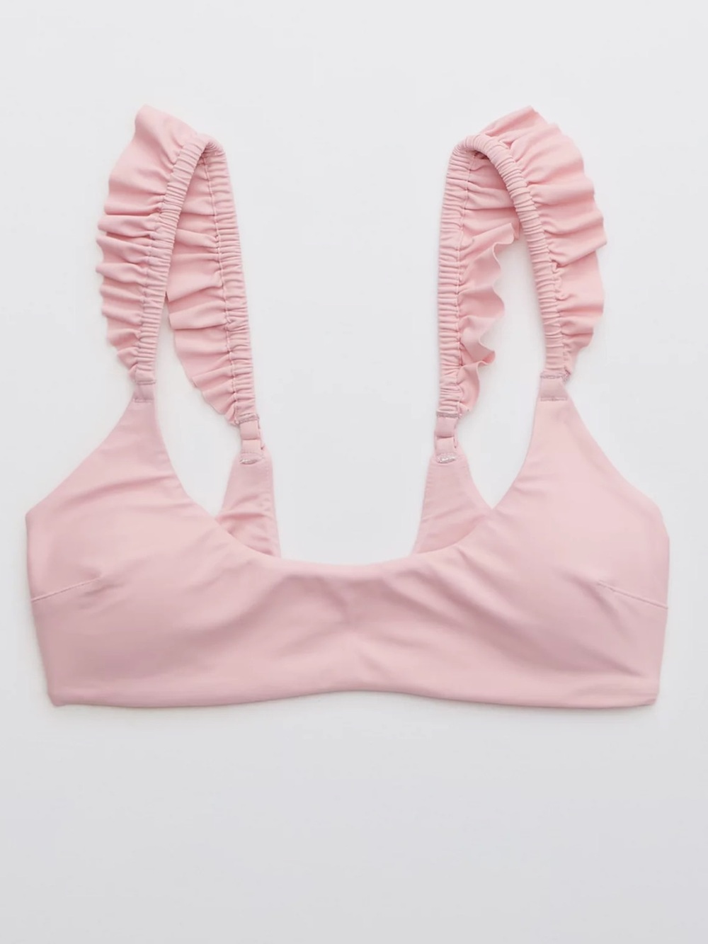 Aerie Ruffle Scoop Bikini Top NWT